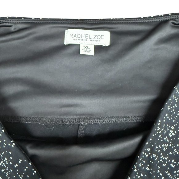 EUC Women's RACHEL ZOE Pull-On Speckled Black Pants | Size XL - Picture 4 of 7